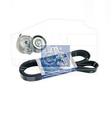3.93015, Натяжитель ремня, в сборе, с поликлиновым ремнём — Diesel Technic