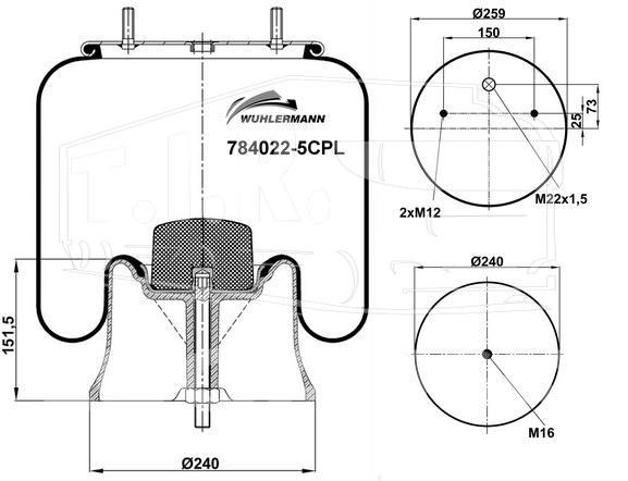 784022-5CPL, Пневморессора — WUHLERMANN