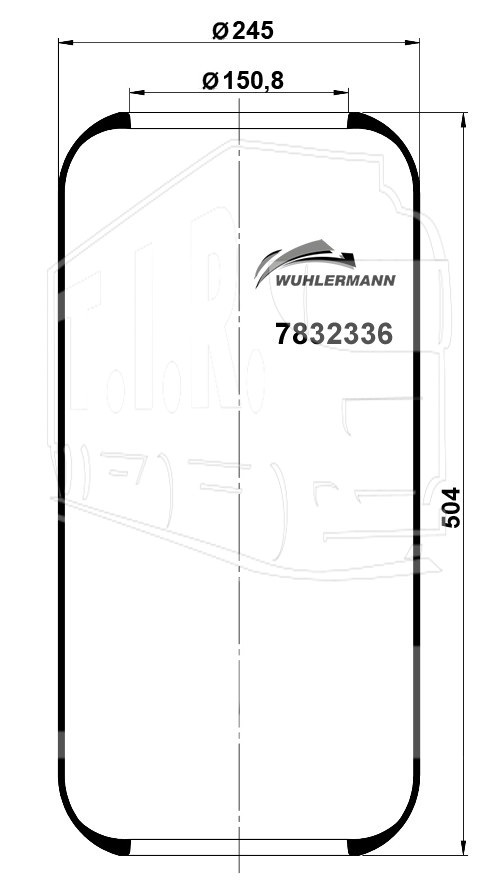 7832336, Пневморессора — WUHLERMANN