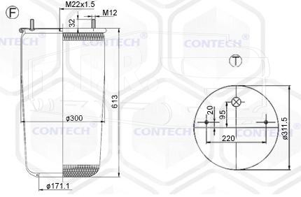 72600, Пневморессора — Contech
