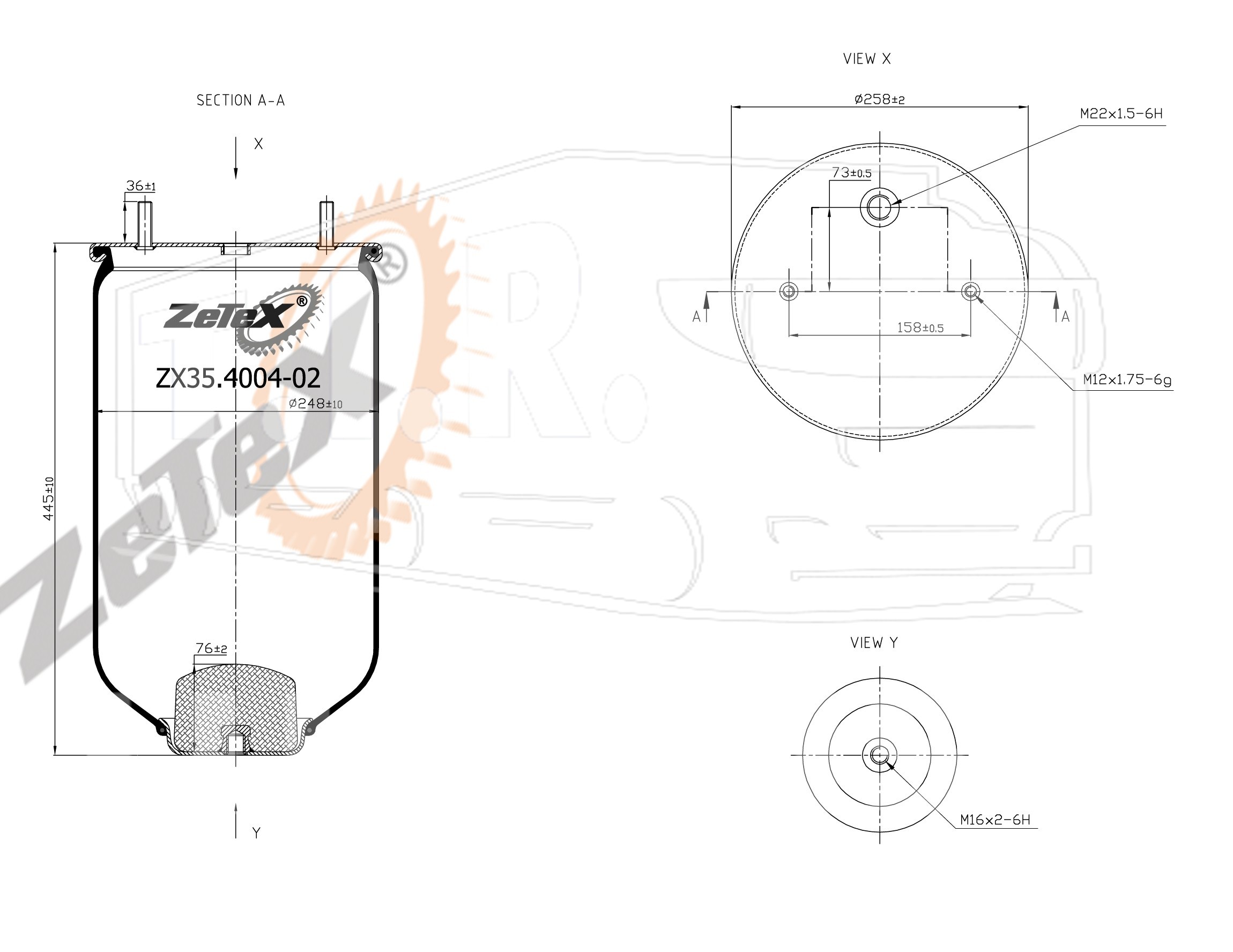 ZX35.4004-02, Пневморессора — ZeTeX