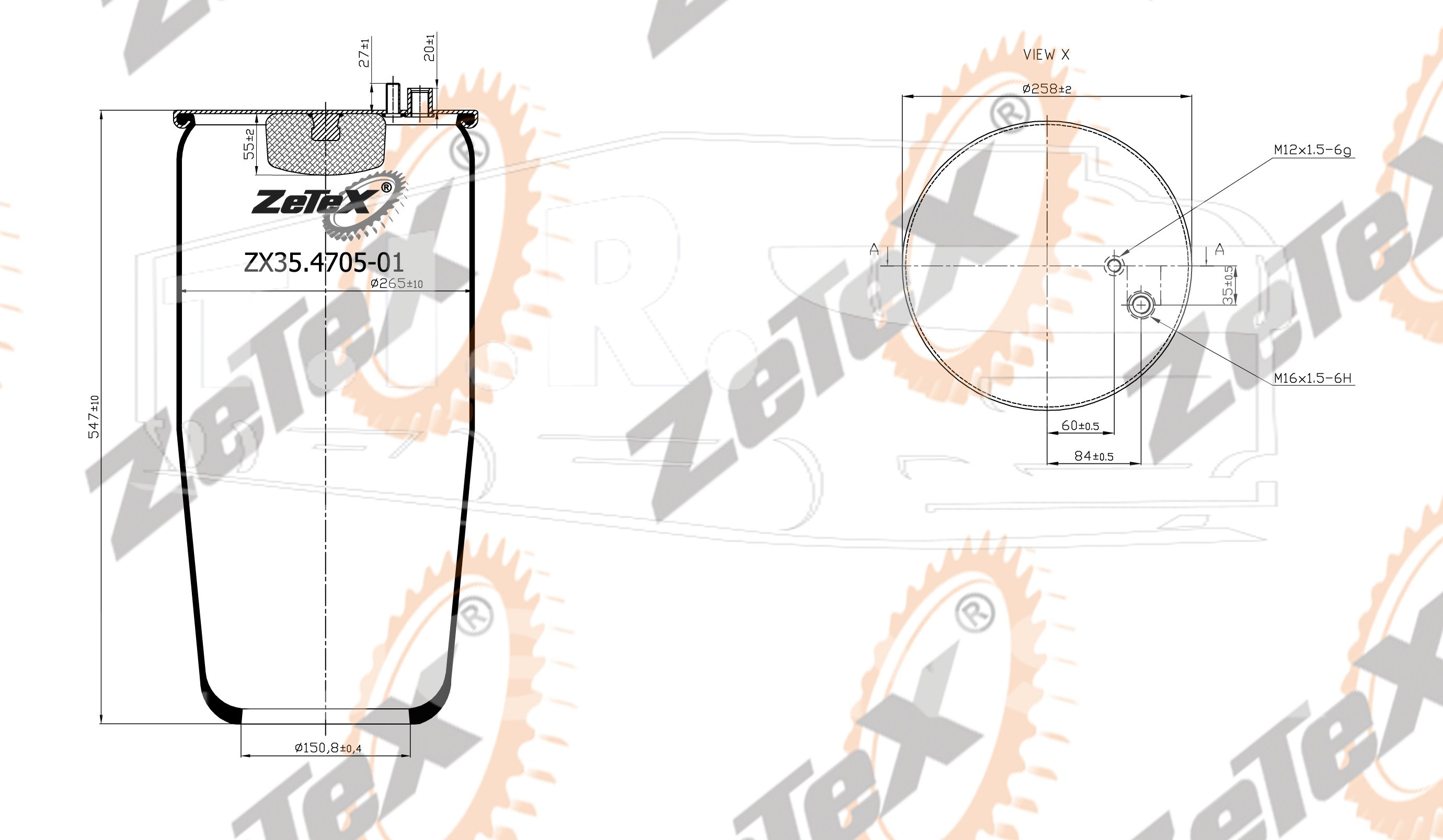 ZX35.4705-01, Пневморессора — ZeTeX