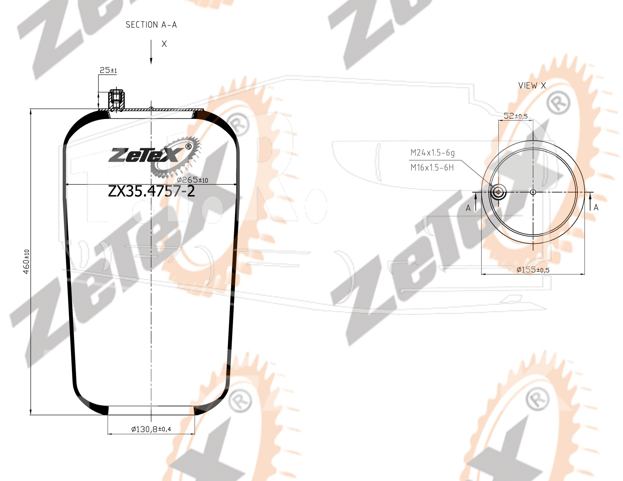 ZX35.4757-2, Пневморессора — ZeTeX