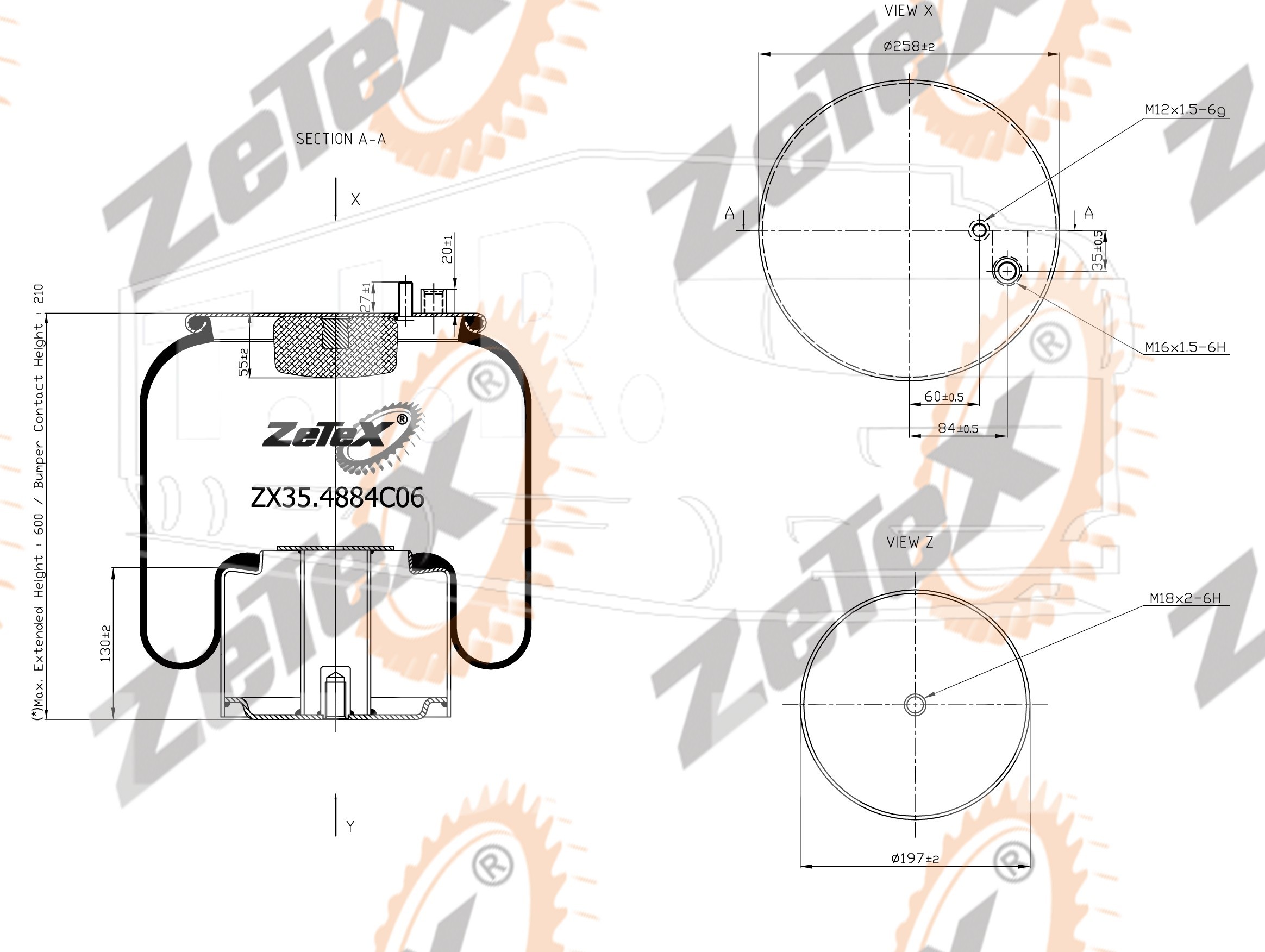 ZX35.4884C06, Пневморессора — ZeTeX