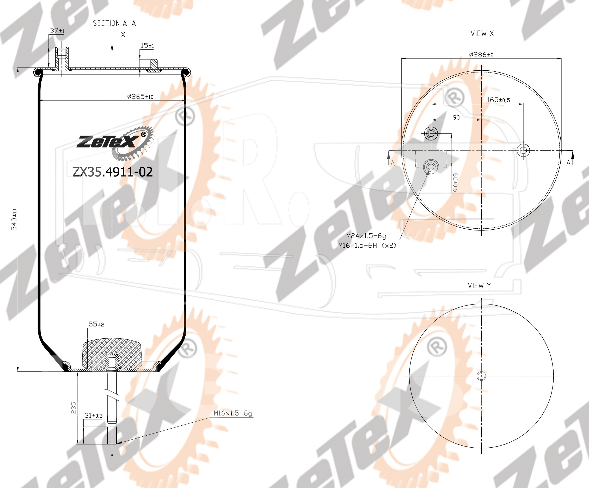 ZX35.4911-02, Пневморессора — ZeTeX