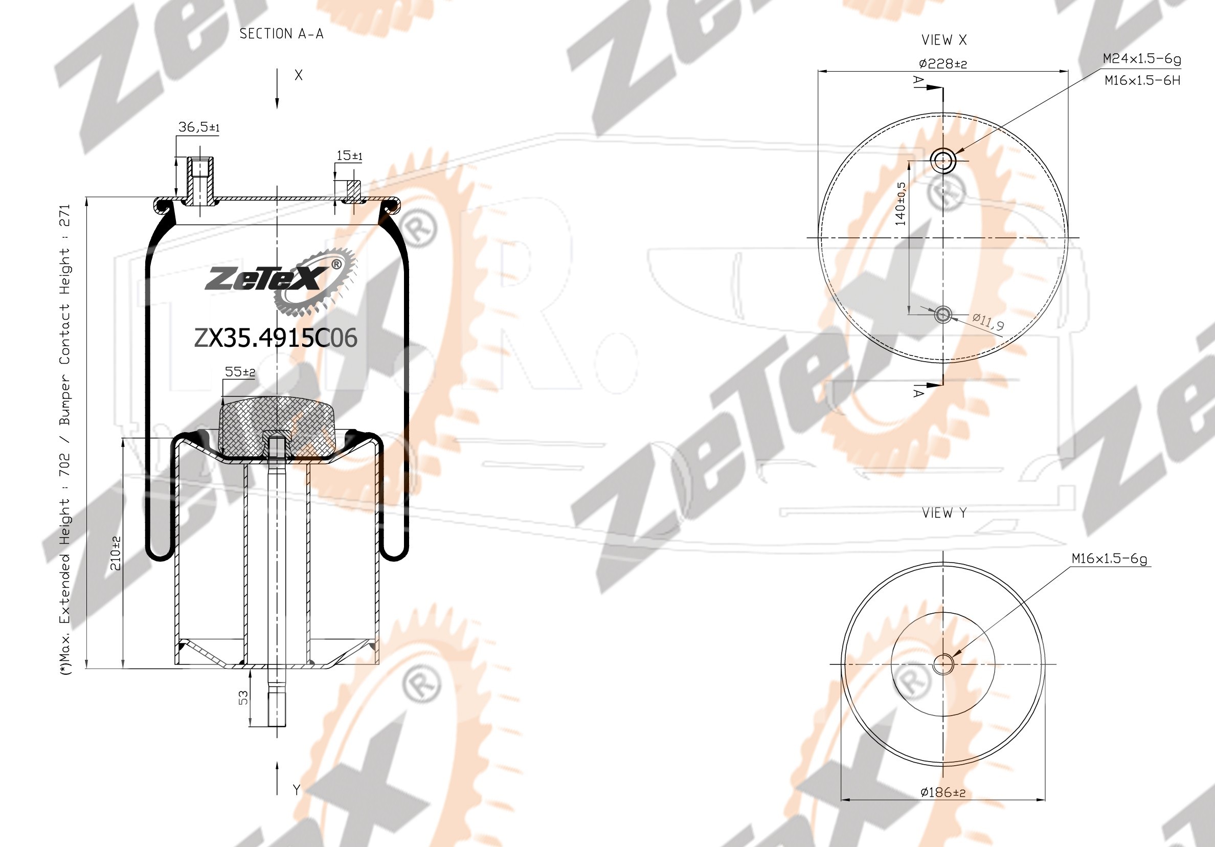 ZX35.4915C06, Пневморессора — ZeTeX