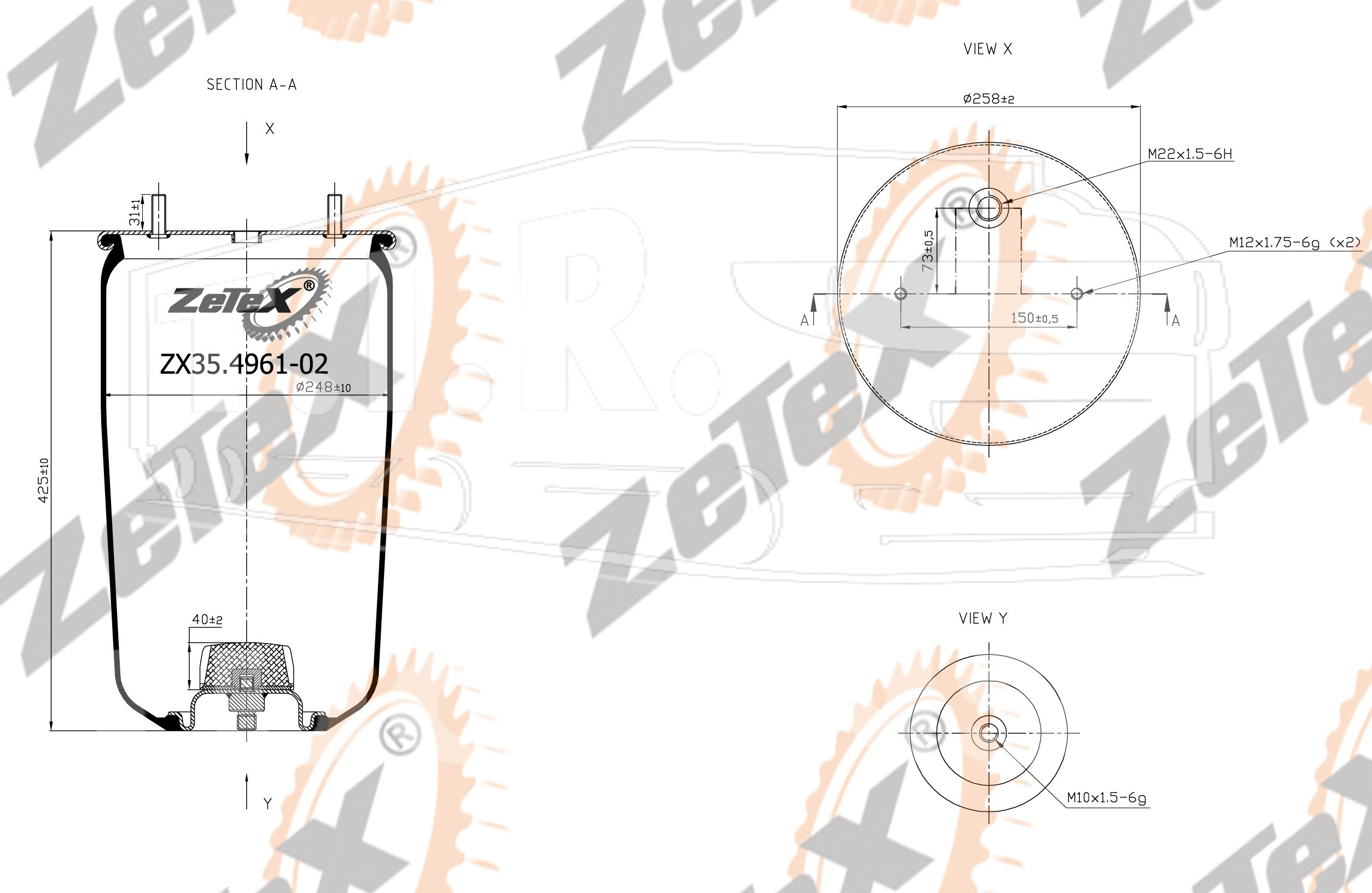 ZX35.4961-02, Пневморессора — ZeTeX