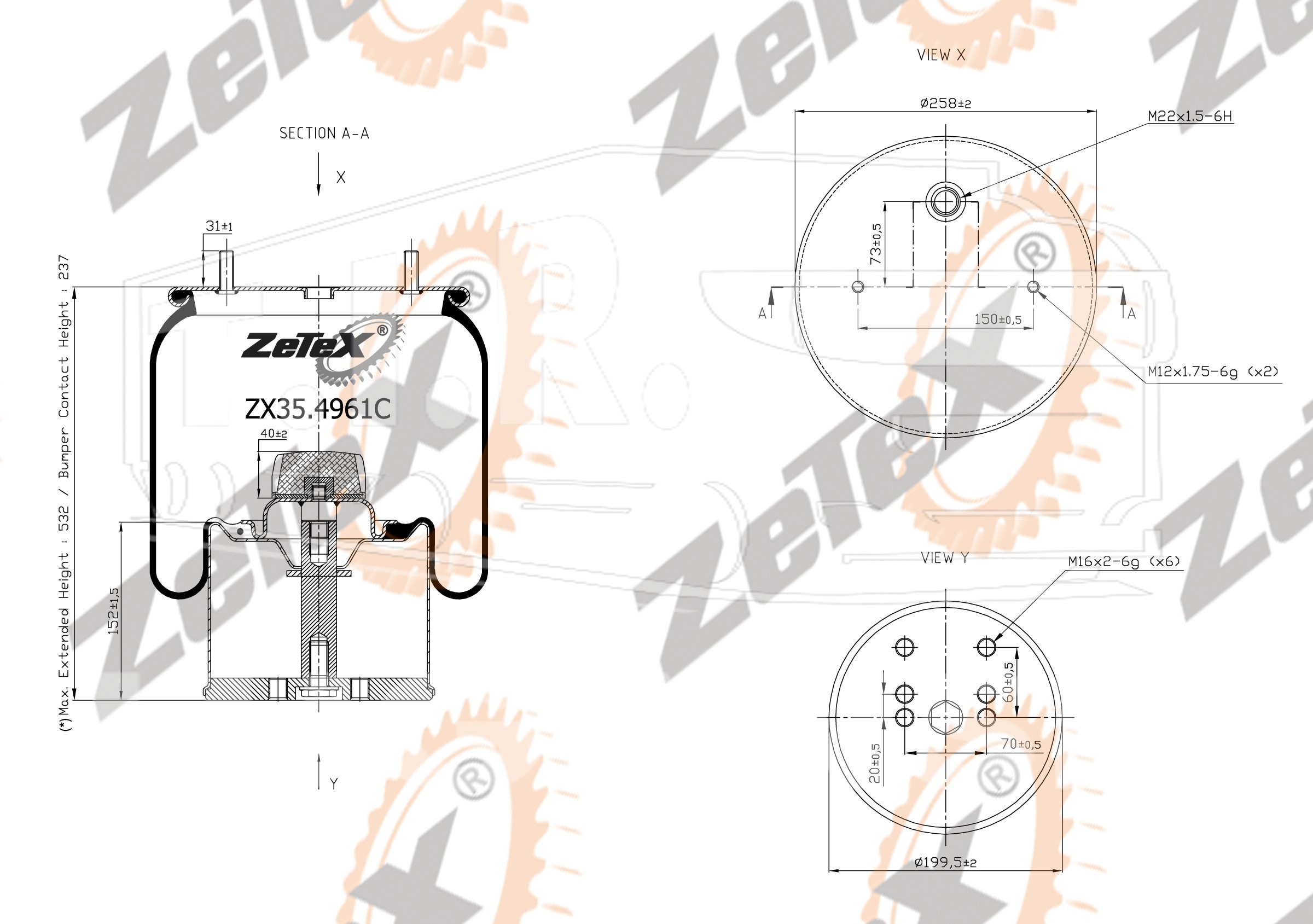 ZX35.4961C, Пневморессора — ZeTeX