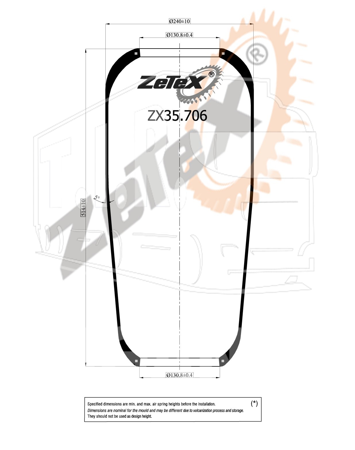 ZX35.706, Пневморессора 706N MAN — ZeTeX