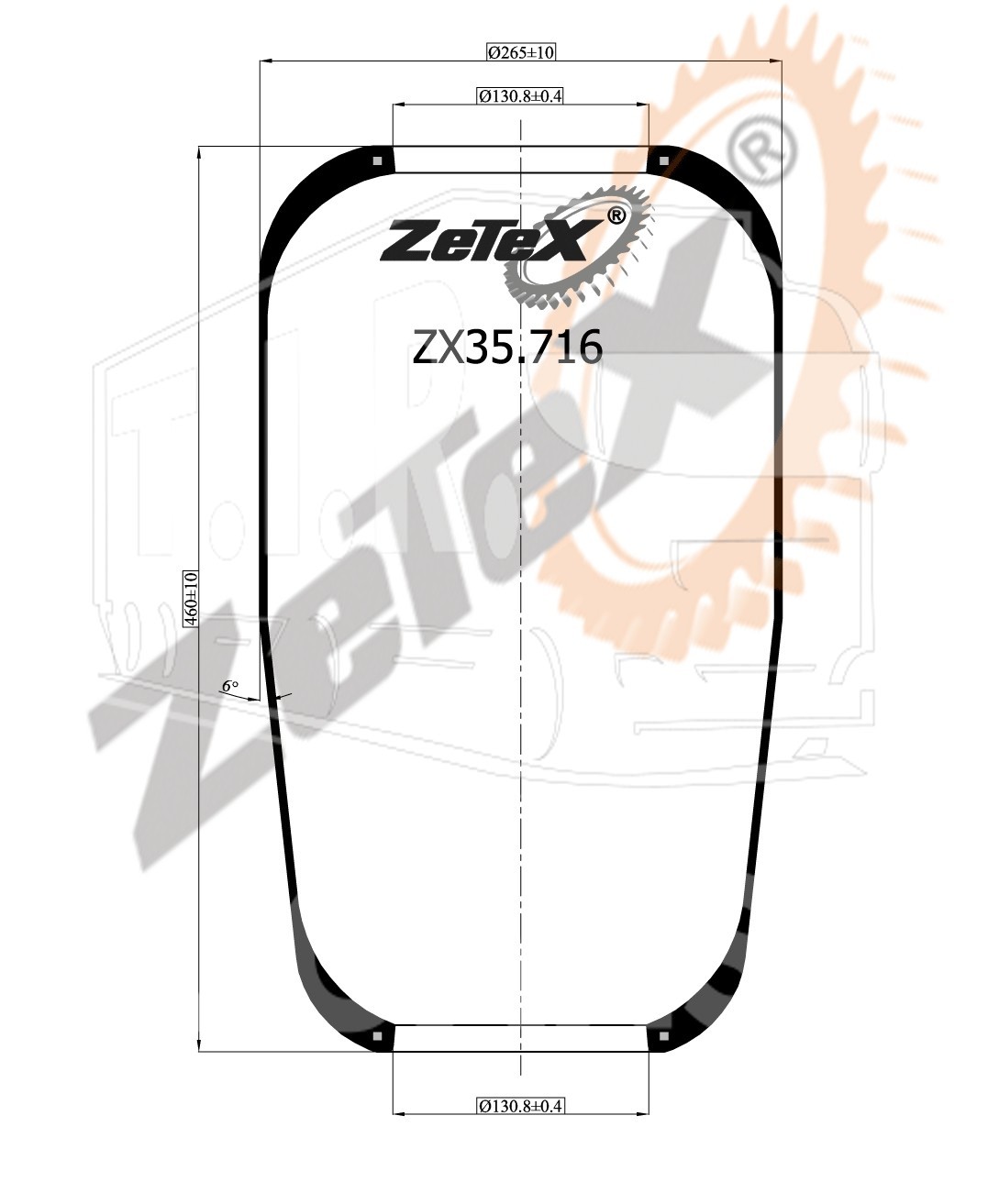 ZX35.716, Пневморессора 716N MAN — ZeTeX