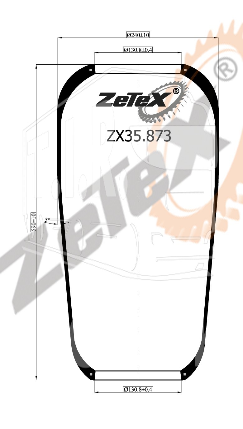 ZX35.873, Пневморессора 873N Mercedes — ZeTeX