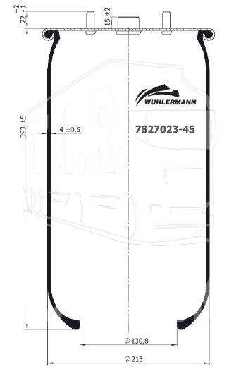 7827023-4S, Пневморессора — WUHLERMANN