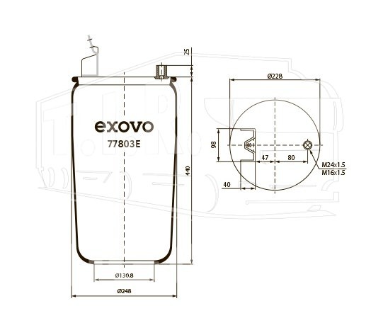 77803E, Пневморессора — EXOVO