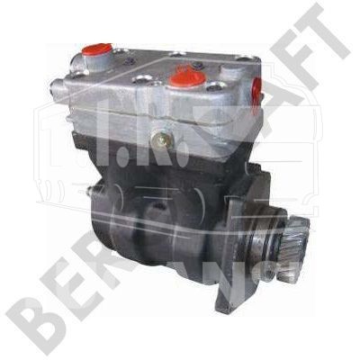BK1206017AC, Компрессор 2-х цилиндровый 636ccm/12,5Bar/D=85mm MB OM457LA(НОВЫЙ НЕ ВОССТАНОВЛЕННЫЙ) — Bergkraft