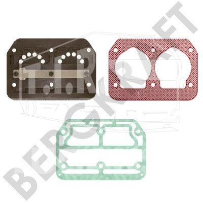 BK1125811AS, Плита компрессора в сборе с клапанами+прокладки — Bergkraft