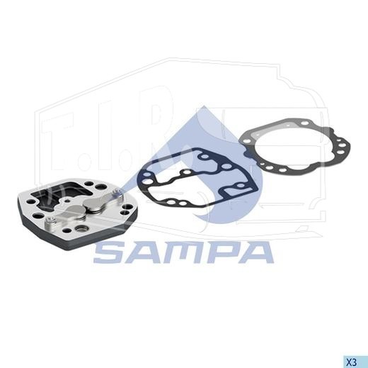 094.534, Р-к компрессора D90 с плитой — Sampa