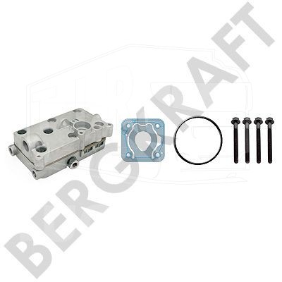 BK8501330, ГБЦ компрессора в сборе+прокладка+уплотнения+болты — Bergkraft