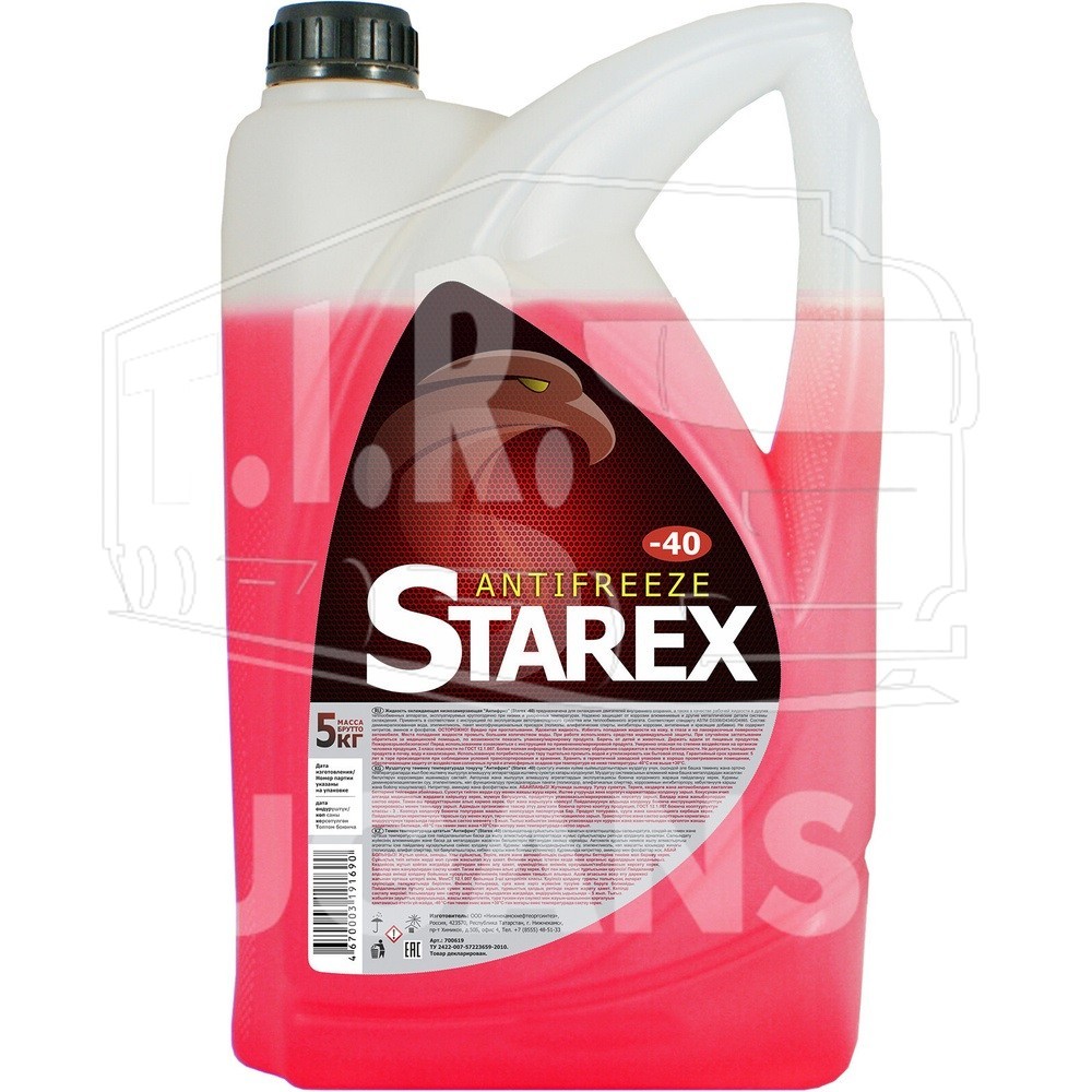 Антифриз STAREX G12 красный 5кг