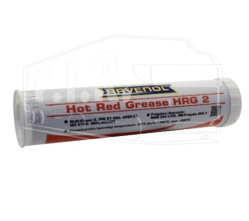 Смазка красная RAVENOL Hot Red Grease HRG 2 (0,4кг) туба