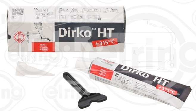 006.553, Герметик черный Dirko 70ml — Elring