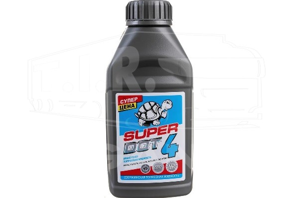 990250, Тормозная жидкость SINTEC ДОТ-4 (455г) SUPER Turtle race — SINTEC