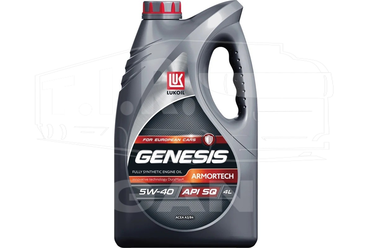 3148675, Масло LUKOIL GENESIS Armortech A3/B4 5W-40, 4л — LUKOIL