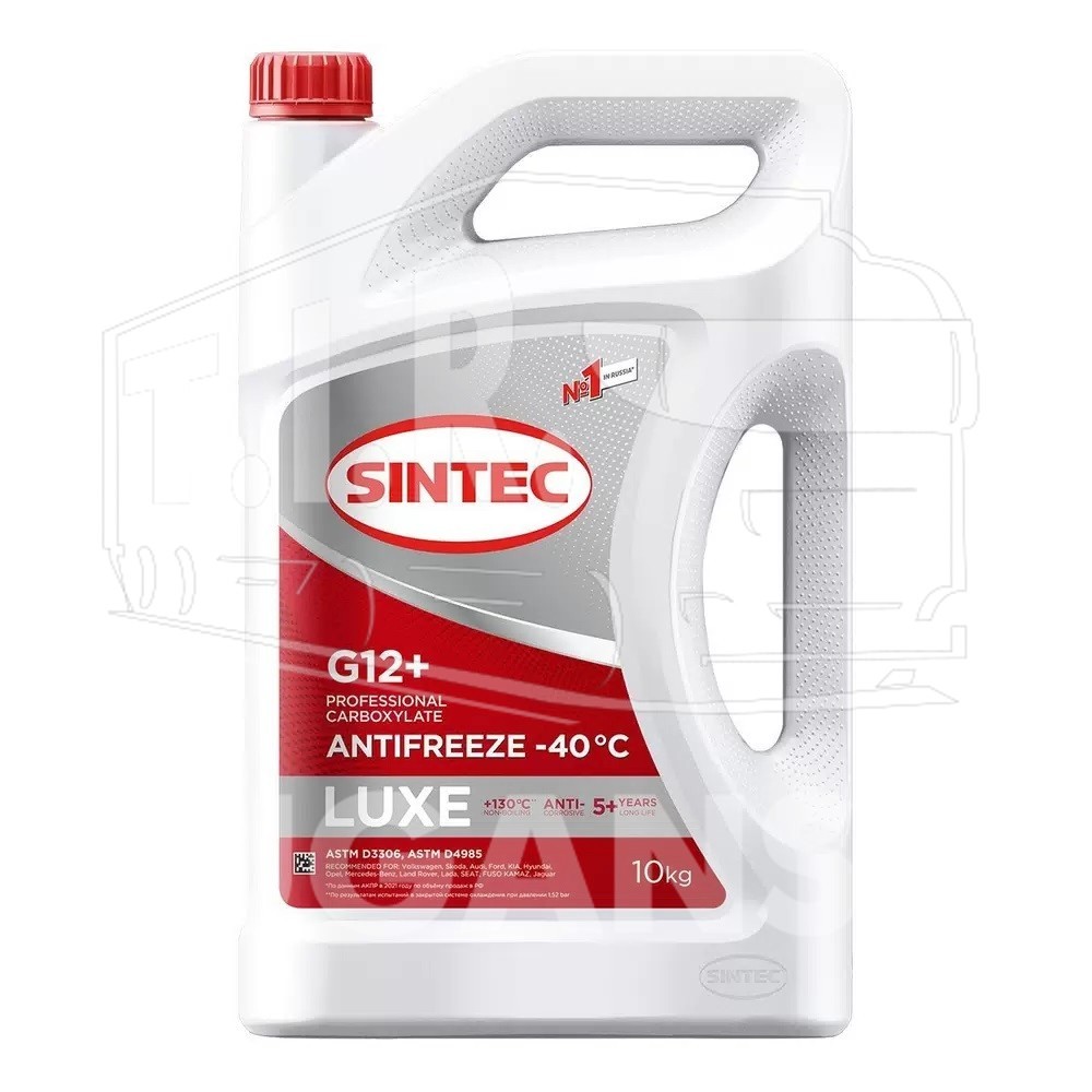 Антифриз SINTEC Luxe G12+ красный 10кг