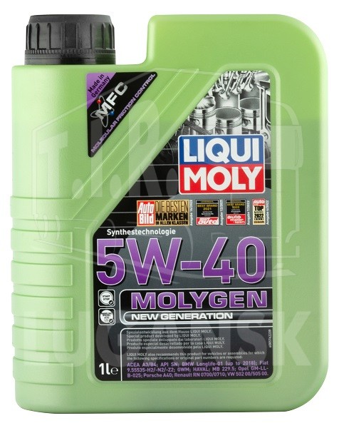 8576, Масло LIQUI MOLY Molygen New Generation 5W-40 1л — LIQUI MOLY