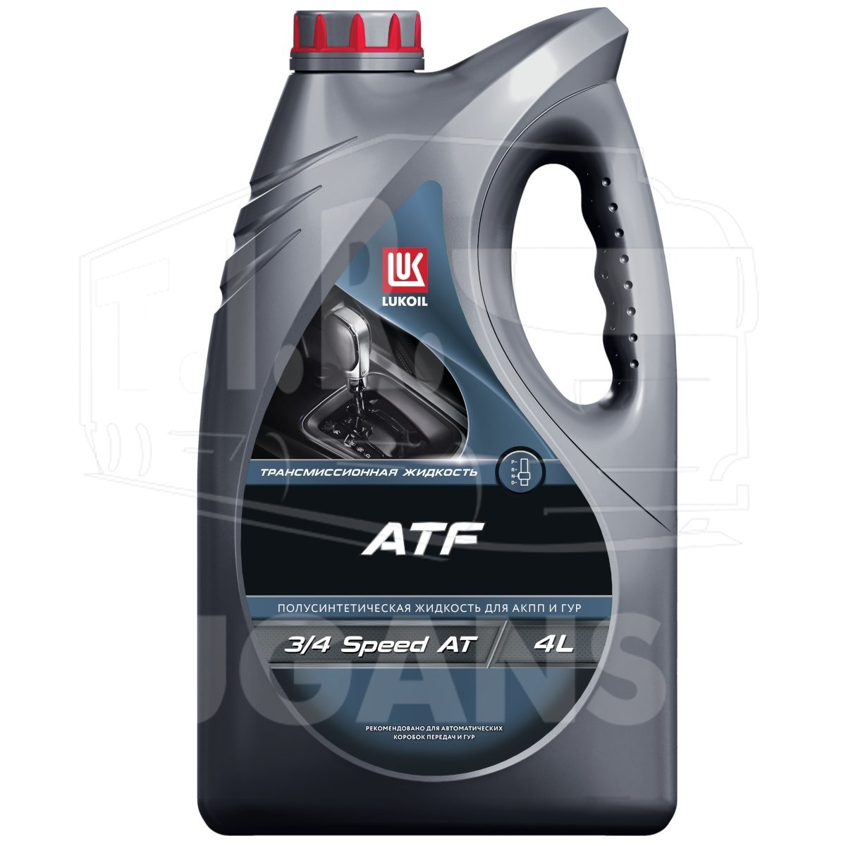 3725023, Масло LUKOIL трансмиссионное ATF Dexron III (3/4 speed AT) 4 л. — LUKOIL