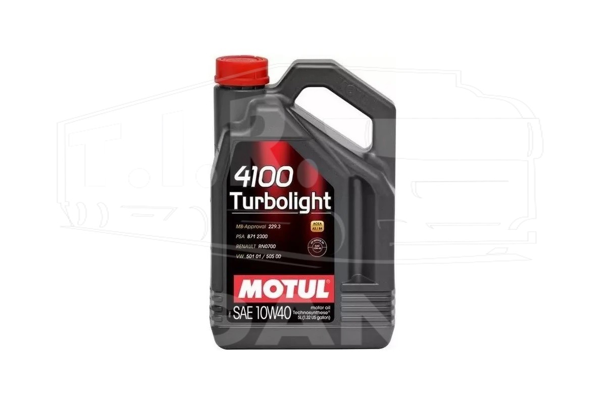 113214, Масло MOTUL 4100 10w-40 Turbolight 5l — MOTUL