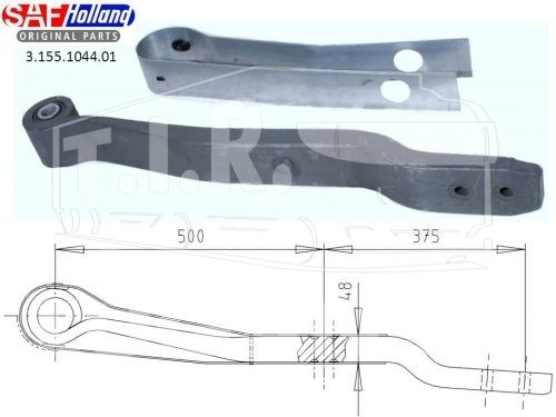 3 155 1044 01, Полурессора 1-но лист (гусак) — SAF