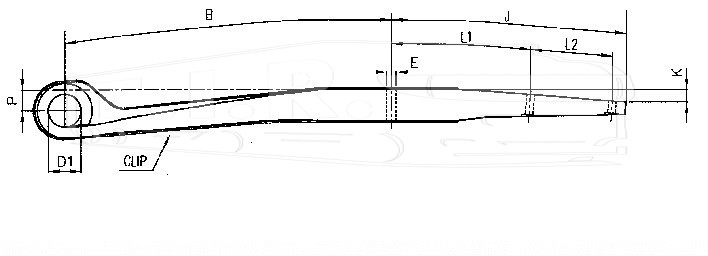 F001A037IK75, Рессора 1-лист — Weweler