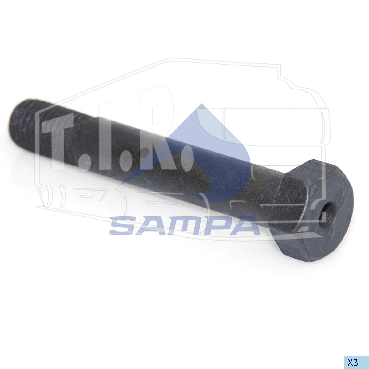 101.138, Болт рессоры М20*2,5*127 — Sampa