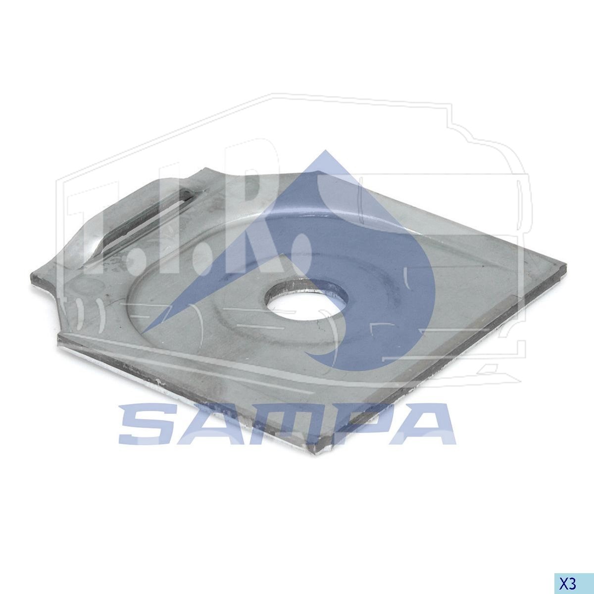 114.503, Пластина стопорная 125*120*5 D=24 — Sampa