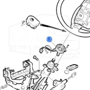 20453925, Контакт рулевого колеса — Volvo