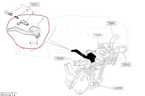 5010271249, Переключатель ретардера — Renault