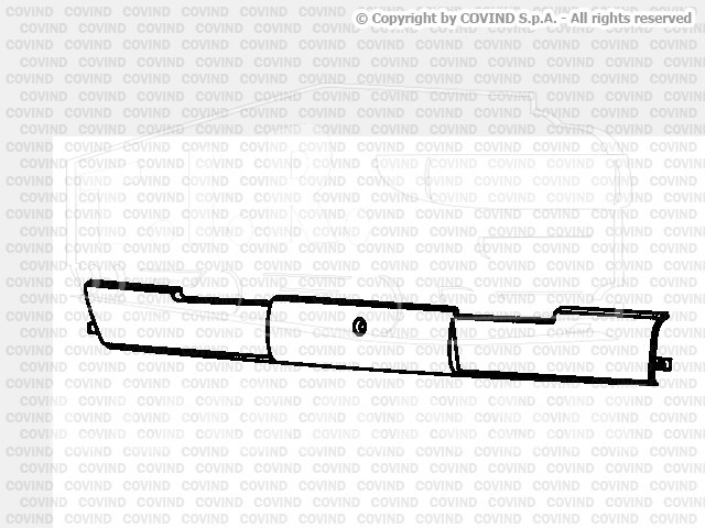 2FH/90, Бампер средняя часть пластик — Covind