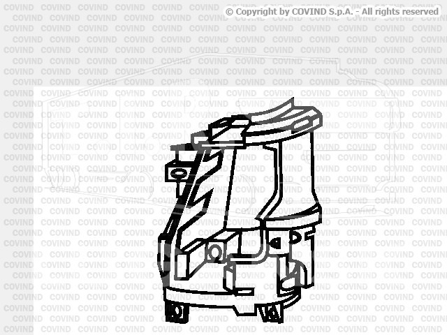 2FH/99, Корпус фары лев — Covind