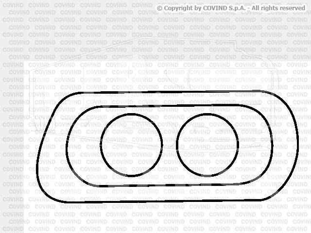 XF5/97, Рамка фары LH — Covind