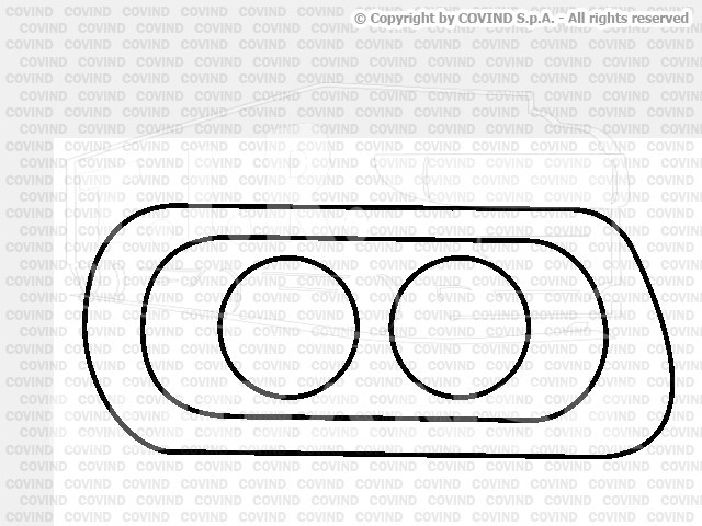 XF5/96, Рамка фары RH — Covind