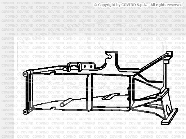 XF2/105, Кронштейн рамки фары лев — Covind