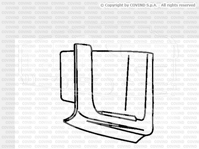 XF0/241, Подножка низ левая — Covind