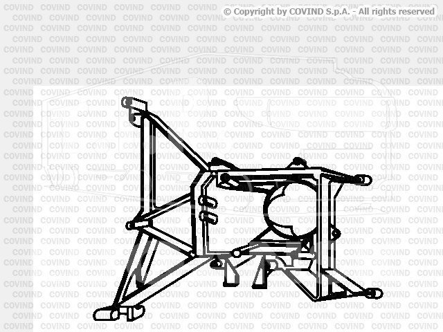 XF0/101, Кронштейн фары лев. — Covind
