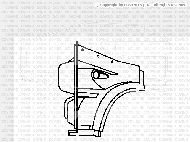 XF0/201, Подножка кабины лев — Covind