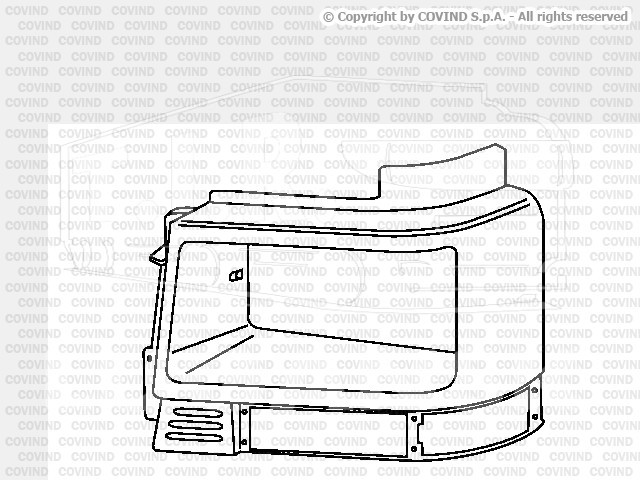 0FM/135, Рамка фары LH — Covind