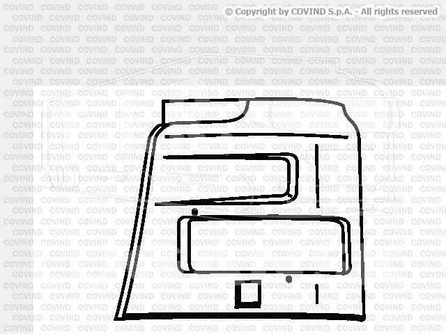 XF0/ 94, Рамка фары RH — Covind