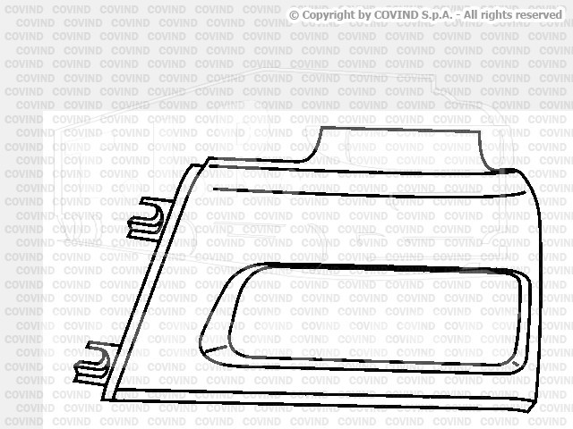 CF0/94, Облицовка фары прав — Covind