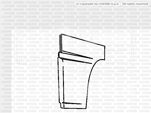 XF0/4, Облицовка двери нижняя прав — Covind