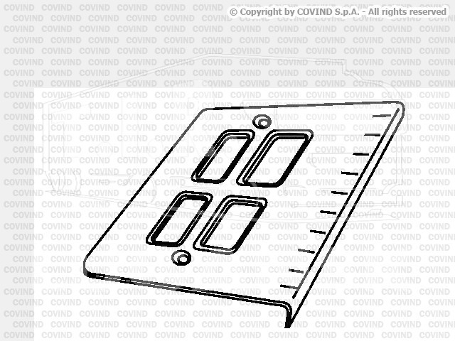 CF0/215, Накладка подножки лев/прав — Covind
