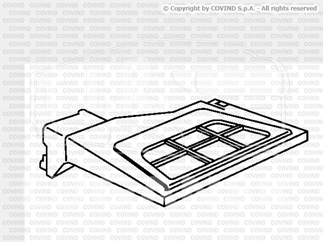 XF5/237, Накладка подножки лев — Covind
